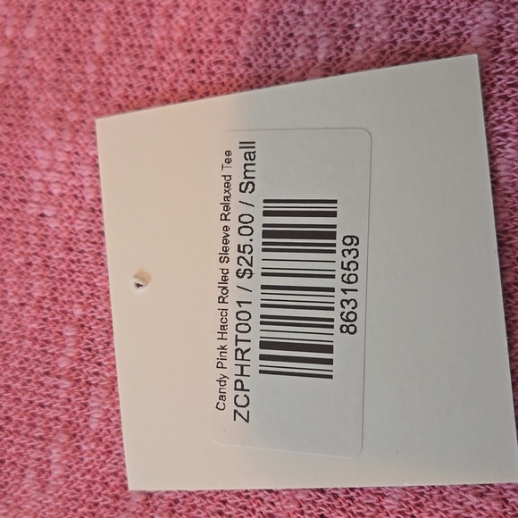 Zenana Outfitters Pink Boxy Relaxed Tee - Picture 4 of 4